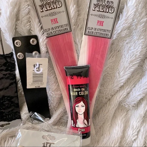 Hot Topic Y2K punk lot NWT leather bracelets, etc - Picture 4 of 5